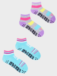 Yoclub Trampolínové ponožky 2-pack SKS-0021G-AA0A-001 Multicolour