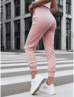 Dámske velúrové ružové tepláky FashionStreet UY2837