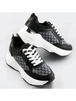 Čierne dámske športové topánky (SG-137)