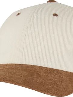 Flexfit 9279 6-panelová čiapka s kšiltom „Corduroy Suede“ 55.9279 krémová/karamelová