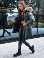 Dámska zimná bunda SANAH tmavozelená FashionStreet TY2889
