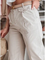 Dámske široké nohavice MOBISKA light beige FashionStreet UY2618