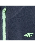 Chlapčenský fleece 4F M413 tmavomodrý 4FJWAW25TFLEM413 31S
