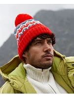 Beechfield B 528 Pletená čiapka s bambulou „Retro Ski“ 53.0528 glacier grey