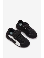 Dětské sportovní boty s přezkou Černo-bílé Perrin