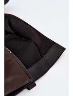 Dámske čižmy s ozdobným detailom na zips, čokoládové, Rileta Dámske čižmy s ozdobným detailom na zips, čokoládové, Rileta