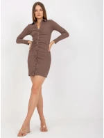 Dámske šaty RV SK 8014 hnedé