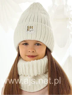 AJS 48-393 Dievčenská čiapka+rúrka/komfortná súprava
