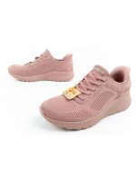 Skechers Bobs Squad-Chaos dámske športové topánky pohodlné SLIP-INS pink women's