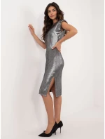 Šaty DHJ SK 18176.99 strieborné