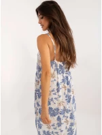 Šaty DHJ SK 7772.25 bielo-modré Šaty DHJ SK 7772.25 bielo-modré