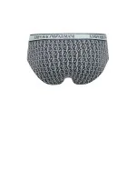 Pánske nohavičky 3Pack 112132 4R717 tm. modrá so zelenou - Emporio Armani