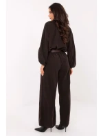 Šnúrové nohavice model 220282 Taliansko Moda Šnúrové nohavice model 220282 Taliansko Moda