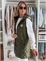 Dámska prechodná prešívaná vesta GRANDI zelená FashionStreet TY4827