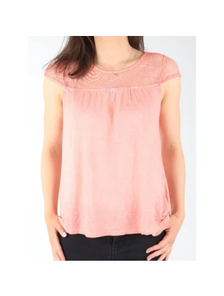 Wrangler Tričko s krátkym rukávom Coral Peach W W7337FDJX