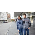 Daiber JN 1818 Pánska pletená fleecová bunda 02.1818 čierna melírovaná/čierna/strieborná Daiber JN 1818 Pánska pletená fleecová bunda 02.1818 čierna melírovaná/čierna/strieborná