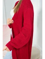 Dlhý sveter červený