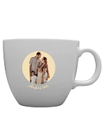 Personalizovaný keramický hrnček MEGA XXL s objemom 1 000 ml s výrezom pre fotografiu na pozadí Personalizovaný keramický hrnček MEGA XXL s objemom 1 000 ml s výrezom pre fotografiu na pozadí