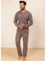 Regina 490 long/r 2XL Z25/26 pánske froté pyžamo Regina 490 long/r 2XL Z25/26 pánske froté pyžamo