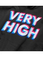 Čierna dámska tepláková mikina s potlačou (26012)