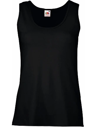 Fruit of the Loom Lady-Fit Valueweight Vest Dámske tielko 16.1376 čierne Fruit of the Loom Lady-Fit Valueweight Vest Dámske tielko 16.1376 čierne