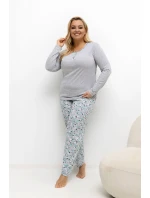 Pohodlné pyžamo pre plnoštíhly model 221182 Forever Pink Pohodlné pyžamo pre plnoštíhly model 221182 Forever Pink