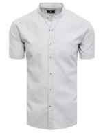 Pánske svetlosivé tričko s krátkym rukávom FashionStreet KX0999
