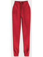 Červené teplákové nohavice (CK01-18)