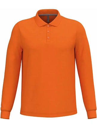 Kariban K 243 Pánske polo s dlhým rukávom z piké 20.K243 oranžové Kariban K 243 Pánske polo s dlhým rukávom z piké 20.K243 oranžové