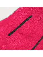 Plyšová dámska vesta vo farbe červeného melónu (HH005-28) Plyšová dámska vesta vo farbe červeného melónu (HH005-28)