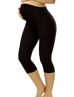 Tehotenské legíny Leggins short black - ITALIAN FASHION