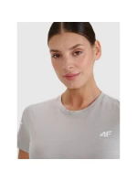Dámske trekingové tričko z Merino vlny 4F 4FWSS25TFTSF1269-27S