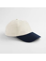 Beechfield B 67 5-panelová kontrastná čiapka s kšiltom 53.0067 natural/french navy Beechfield B 67 5-panelová kontrastná čiapka s kšiltom 53.0067 natural/french navy