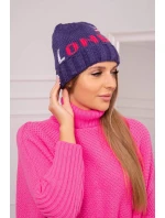 Dámska čiapka London K385 tmavo fialová