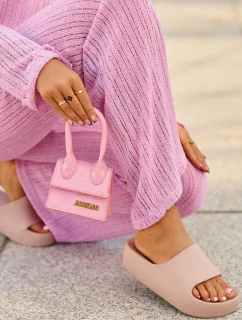 Klapki Damskie Na Platformie Piankowe Różowe Airaplea