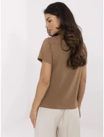 Tričko CLM TS 1704.85 svetlohnedé