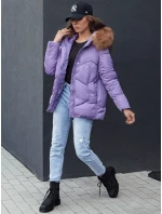 Dámska zimná bunda s kapucňou WAYWARD fialová FashionStreet TY4489