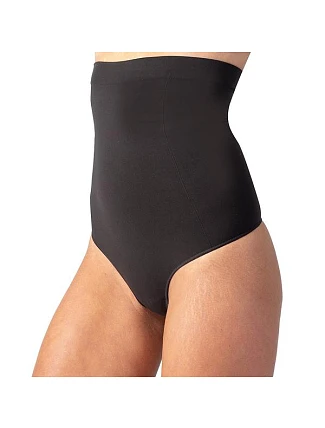 Dámske tvarujúce tangá s vysokým pásom INVISIBLE SILHOUETTE HIGH WAIST THONG – BELLINDA – čierne Dámske tvarujúce tangá s vysokým pásom INVISIBLE SILHOUETTE HIGH WAIST THONG – BELLINDA – čierne