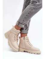 Dámsky zateplený trapper na zips Gremiva Beige Dámsky zateplený trapper na zips Gremiva Beige