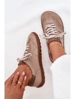 Dámske kožené tenisky Barefoot Zazoo N1277S2 Beige Dámske kožené tenisky Barefoot Zazoo N1277S2 Beige