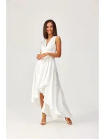 Večerné šaty SUK0410 biele - Roco Fashion Večerné šaty SUK0410 biele - Roco Fashion