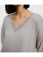 Dámska nočná košeľa Timeless Sensuality NDK LSL - GRAY - sivá 7816 - TRIUMPH
