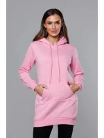 Ružová dámska klokanie mikina (YS10003-20)