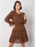 Šaty DHJ SK 12310.61P hnedá