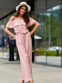 Dámsky overal KMB0005 Púder ružová - Roco Fashion