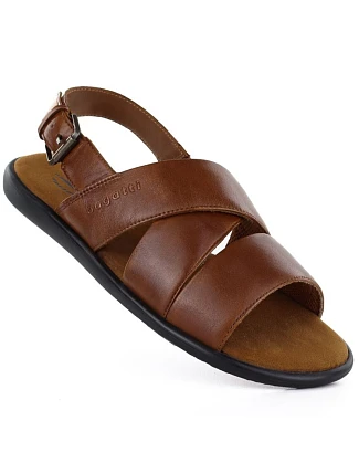 Pánske pohodlné hnedé sandále Bugatti TT153132