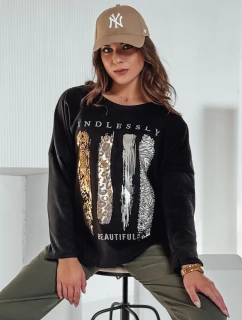 MODEZINE dámska blúzka oversize čierna FashionStreet RY2690