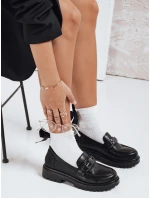 Dámske čierne mokasíny FashionStreet ZY1127