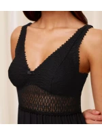 Dámska nočná košeľa Aura Spotlight NDK 01 X - BLACK - čierna 0004 - TRIUMPH