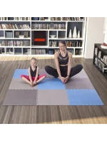 Multipack One Fitness puzzle mat MP10 modro-šedá 9 kusov 10 mm